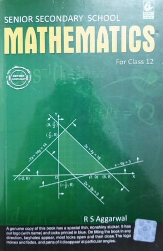 Senior Secondary School Mathematics For Class 12 By R.S Aggarwal